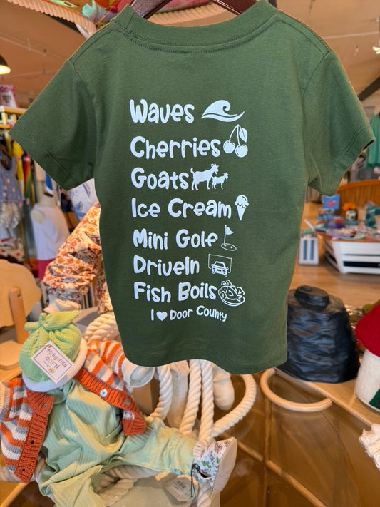 I Love Door County Toddler Tees