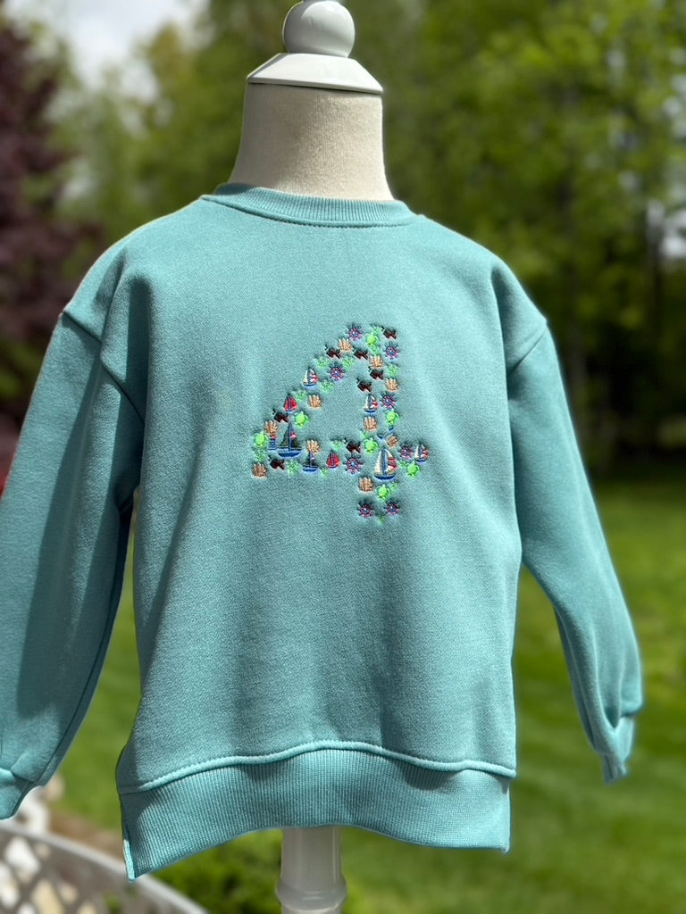 Nautical Themed "4" Sweatshirt