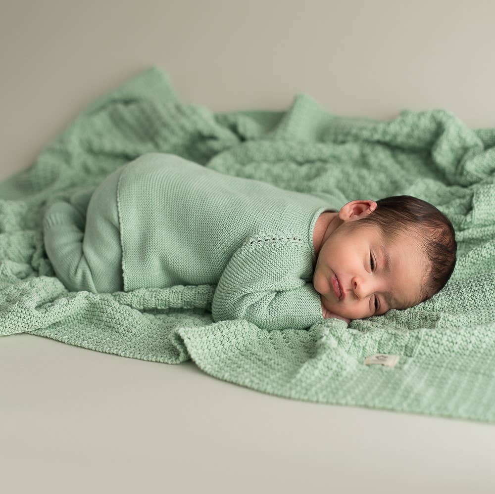 Newborn Soft Green Going Home Set