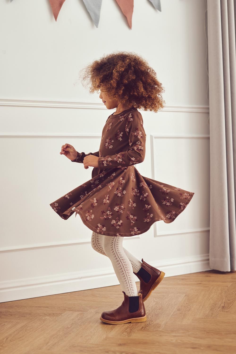 Cabernet Flora Swing Dress