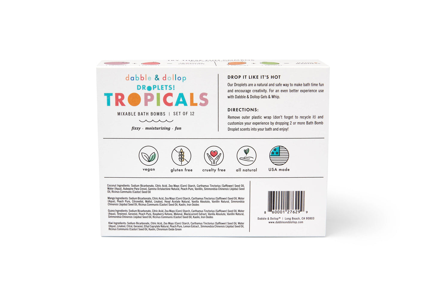 Tropical Scents 100% Natural Bath Bombs -