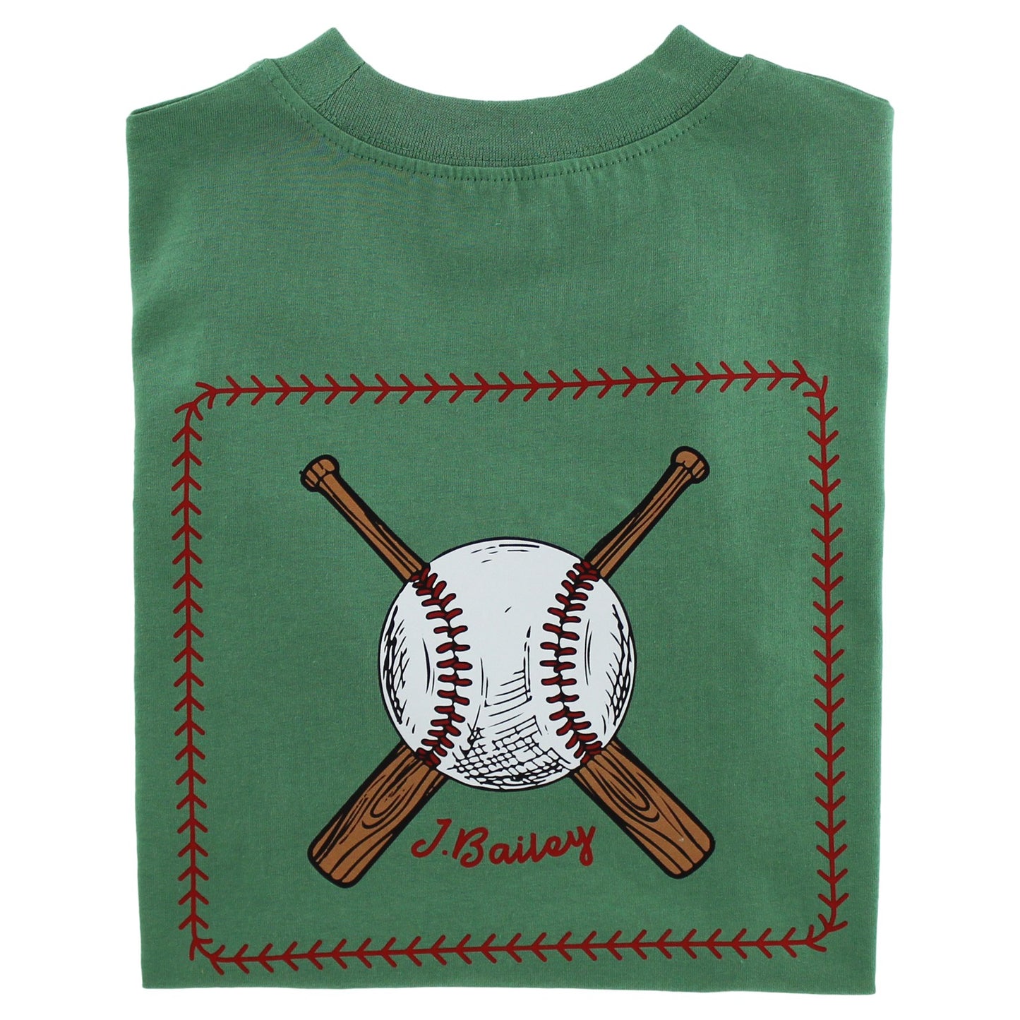 Baseball on Sage Tee