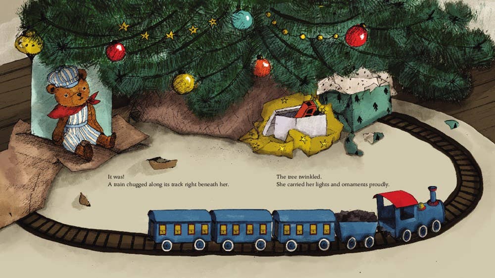 The Christmas Tree Who Loved Trains
