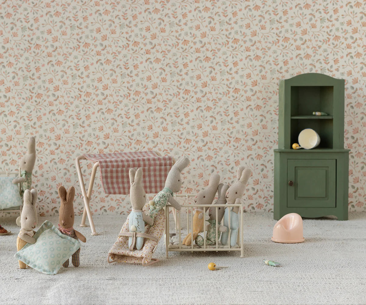 Miniature Corner Cabinet, Dark Green