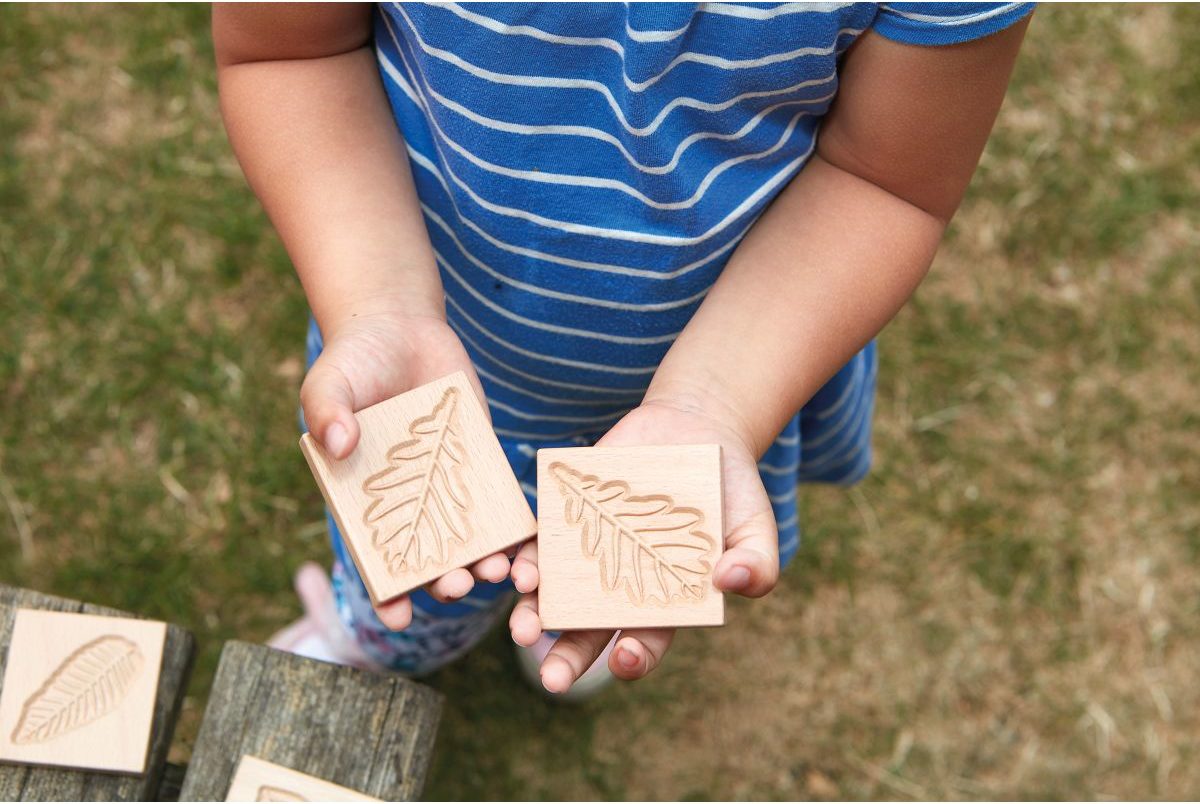 Match Me Sensory Leaf Tiles