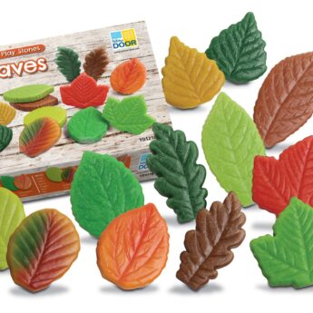 Sensory Play Stones Leaves