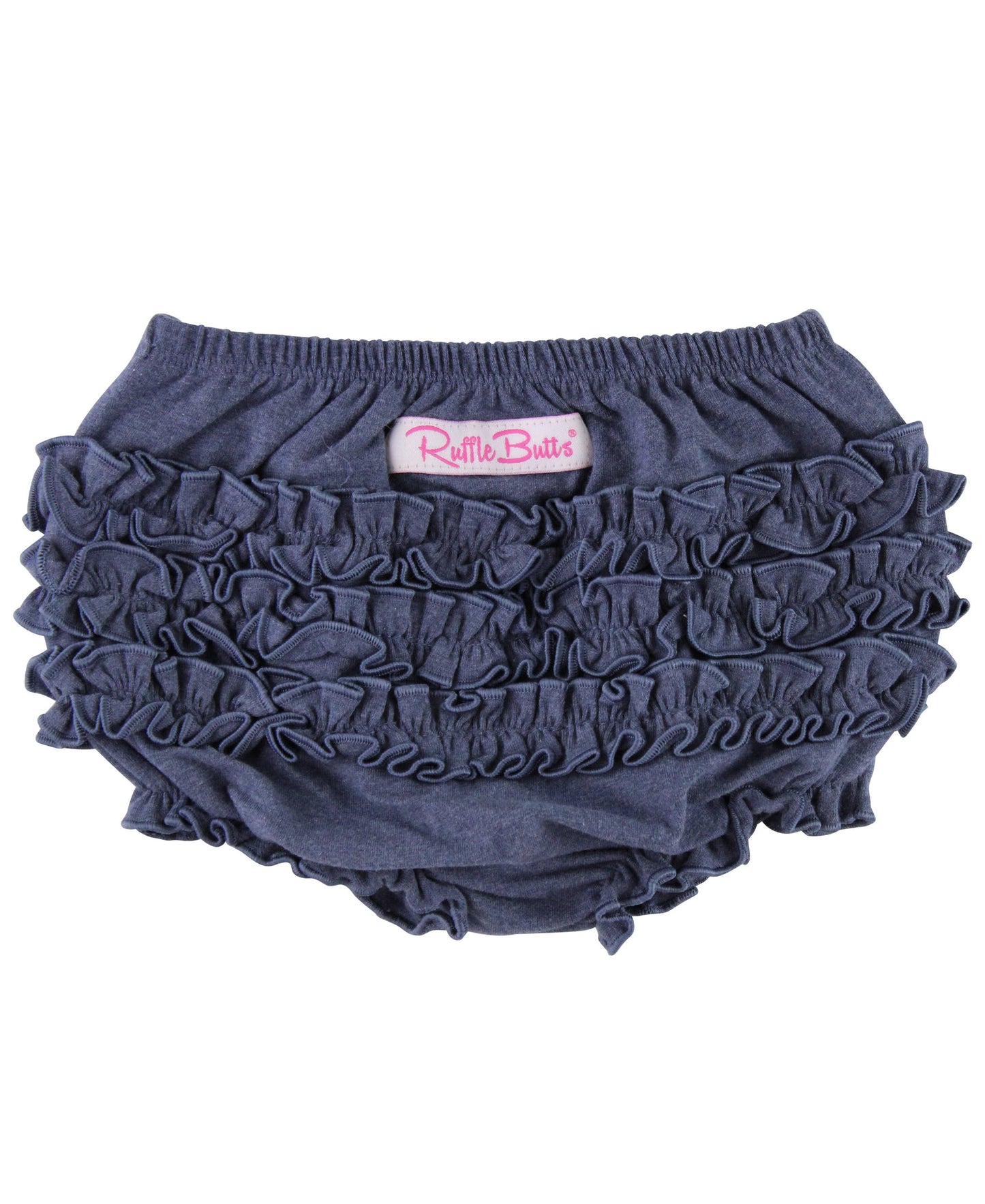 Baby Girls Faux Denim Knit RuffleButt Bloomer
