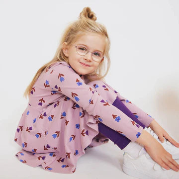 Pink Hazel Deco Swing L/S Dress