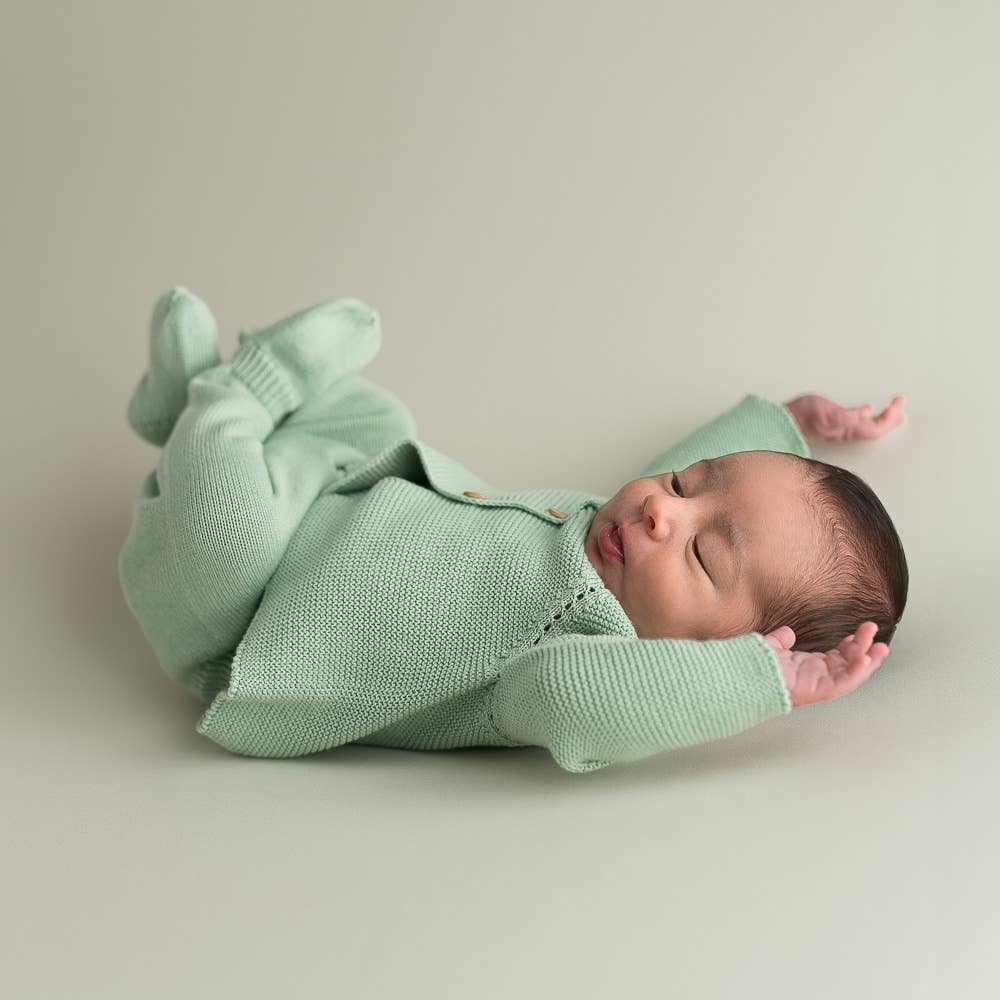 Newborn Soft Green Going Home Set