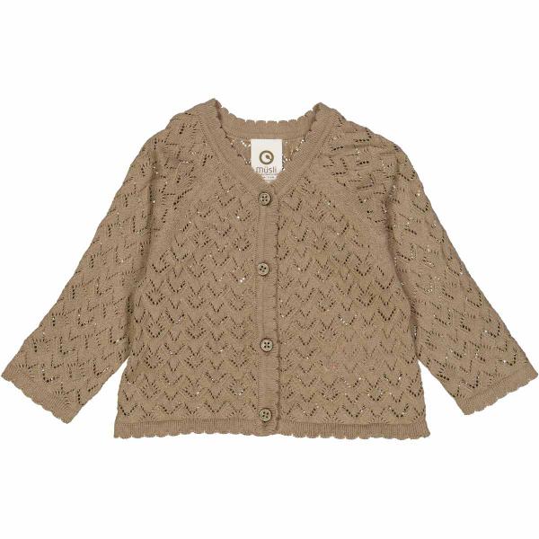 Knit Needle Cashew Baby Cardigan