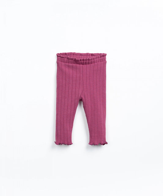Pink Rib Leggings