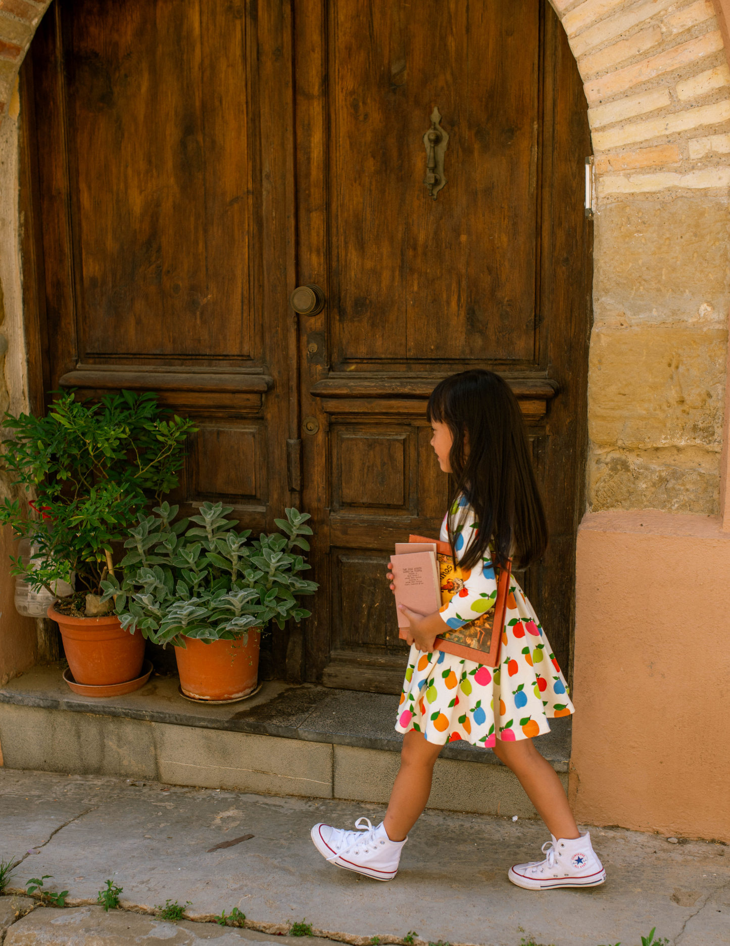 Twirl Dress in Apples