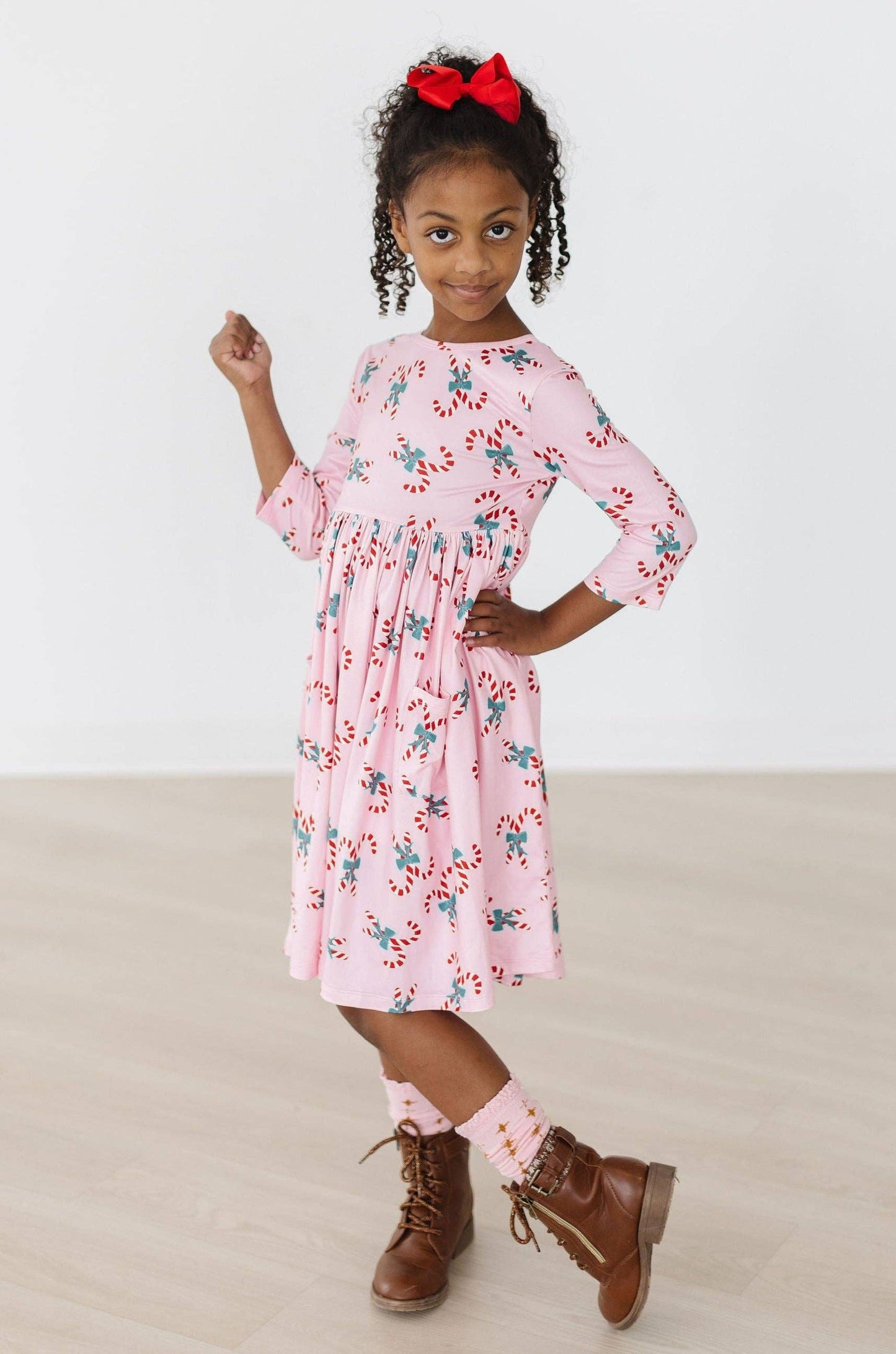 Candy Cane Pocket Twirl Dress