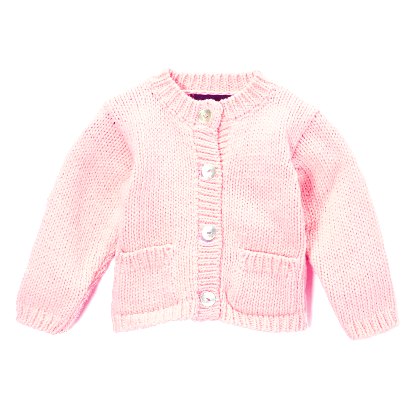 Light Pink Cotton Cardigan