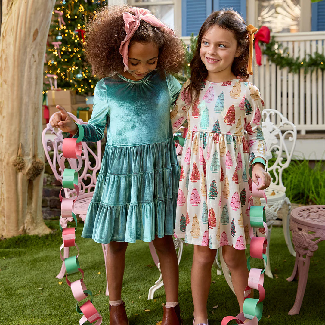 Bottle Brush Tree Lame Dress