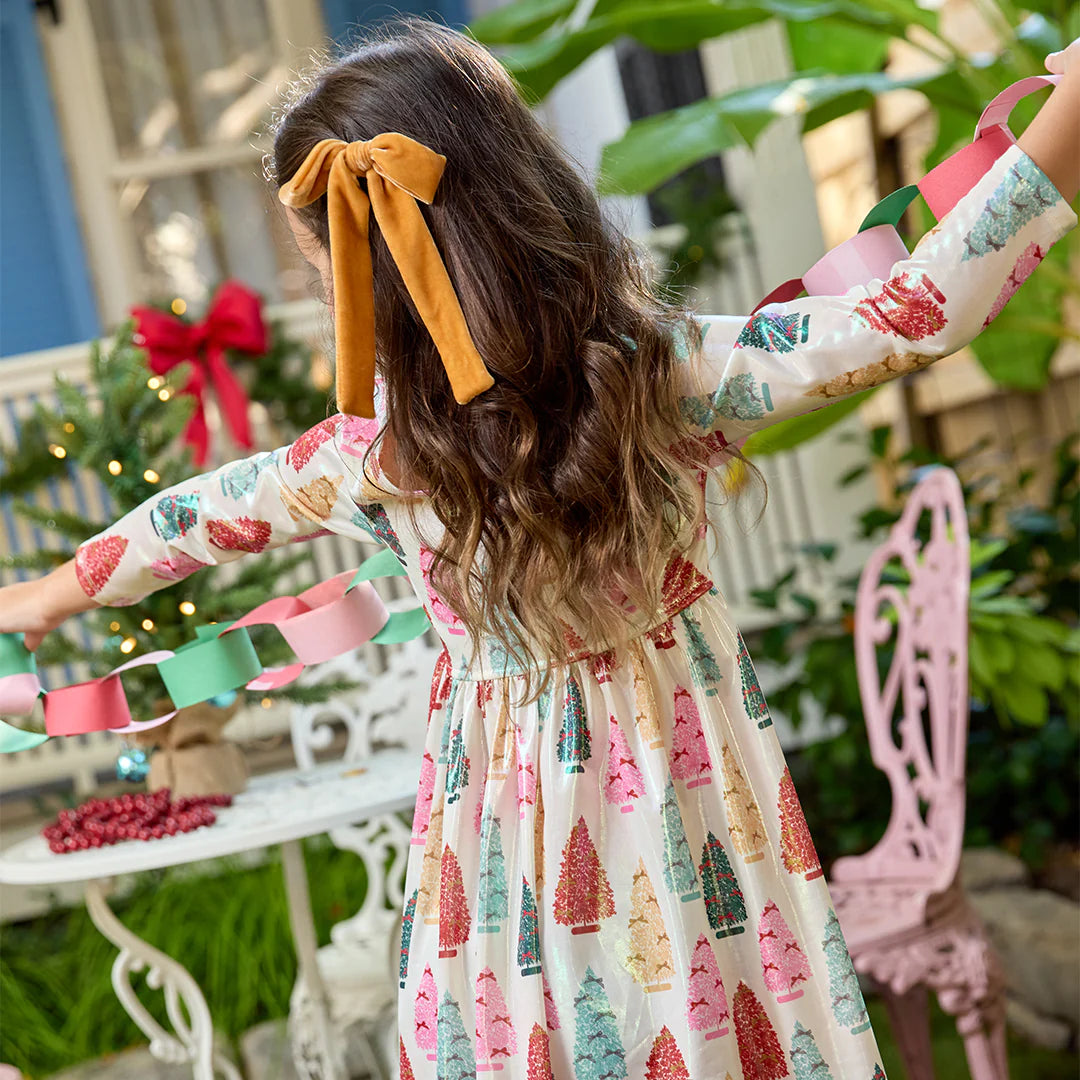 Bottle Brush Tree Lame Dress