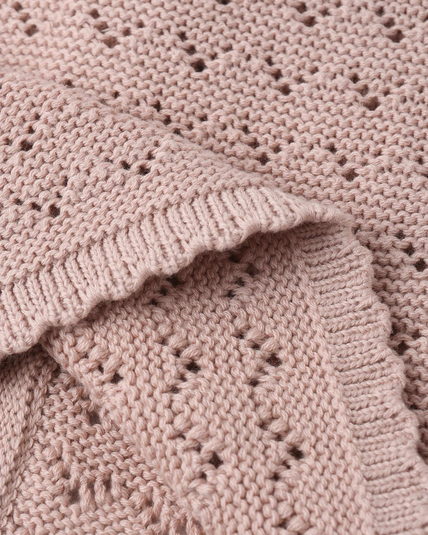 Blush Scalloped Cardigan