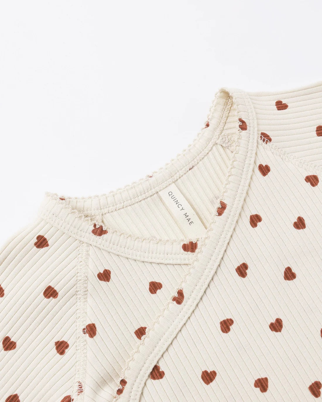 Red Hearts Side Snap Bodysuit