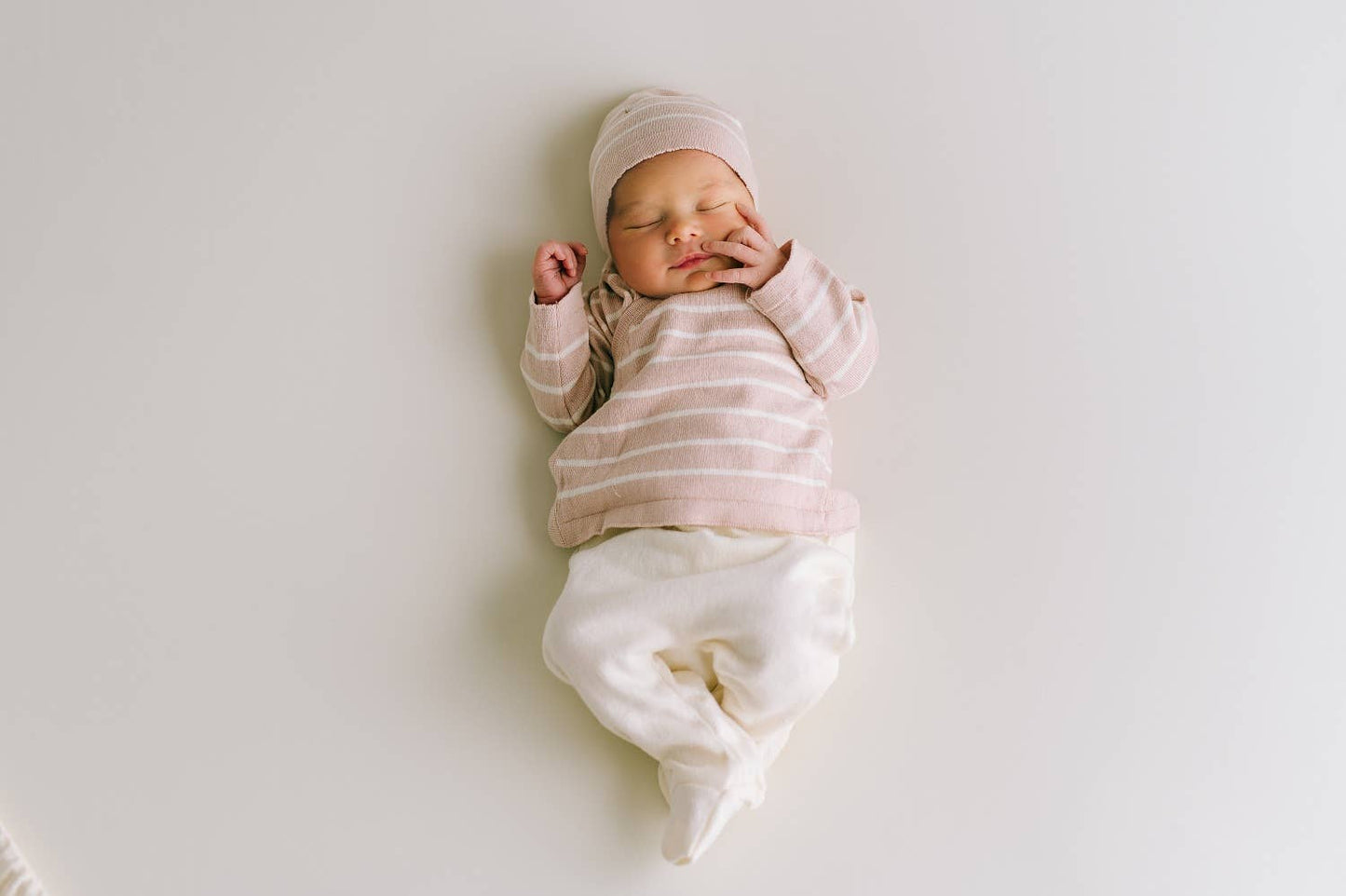 Newborn Pink Stripes Going Home Set