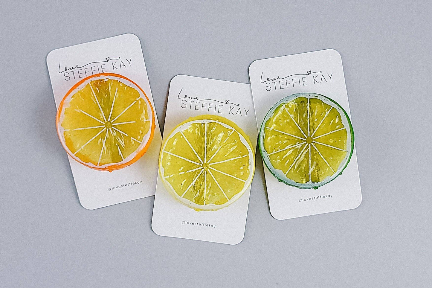 Lemon Fruit Slice Hair Clip