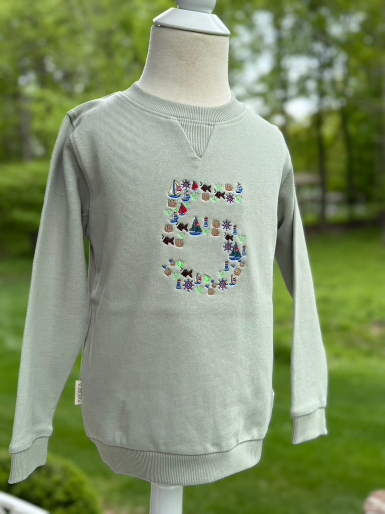 Nautical Themed "5" Sweatshirt