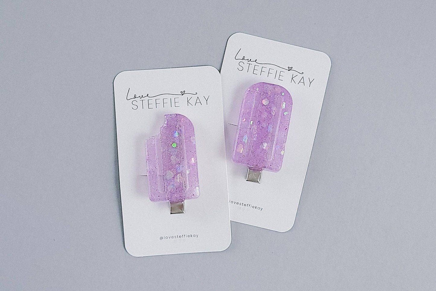 Popsicle Resin Hair Clip