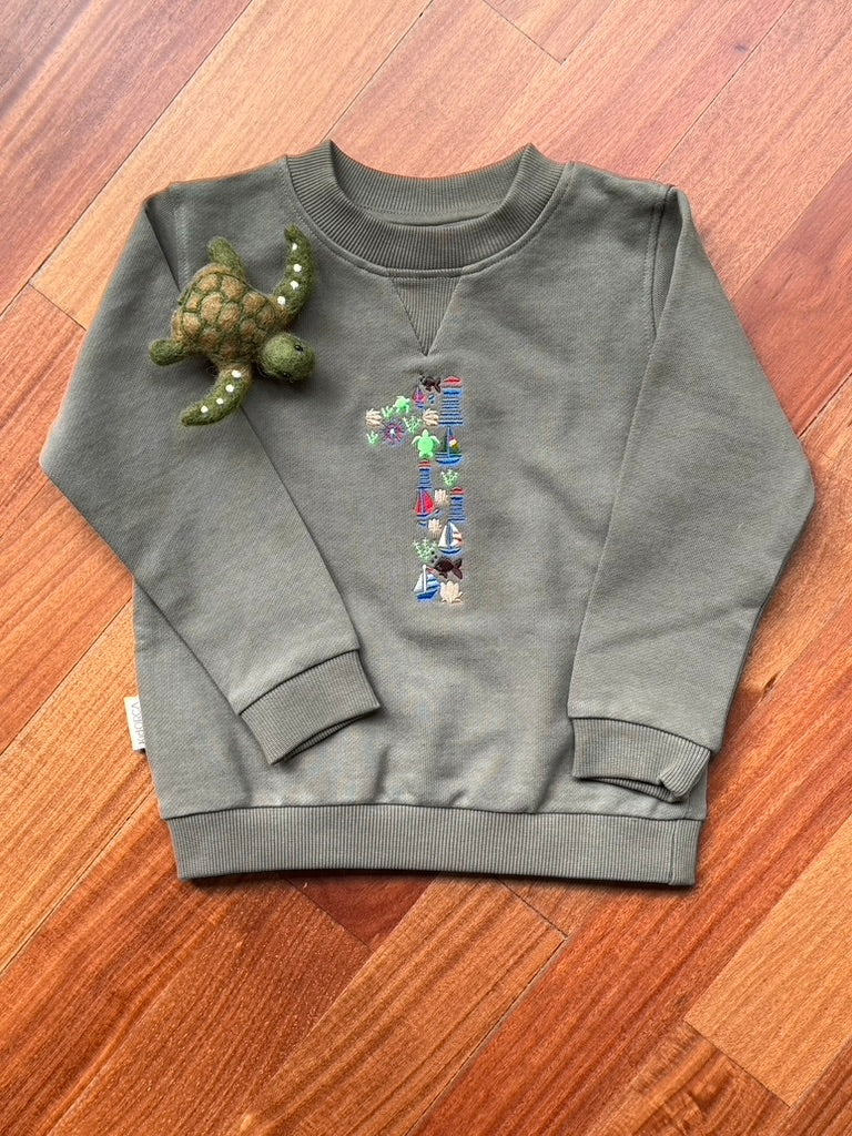 Nautical Themed "1" Sweatshirt