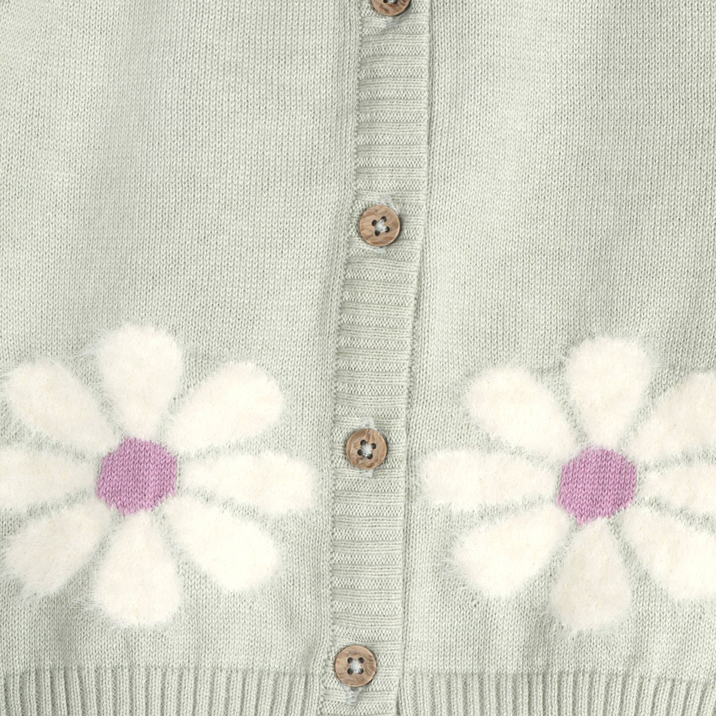 Flower & Heart Baby Sweater Set