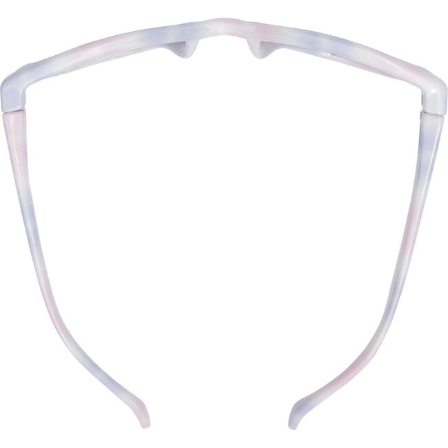 Tie Dye Pink-Purple Polarized Sunglasses With Gray Lenses