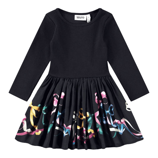 Candi Silk Ribbons Dress