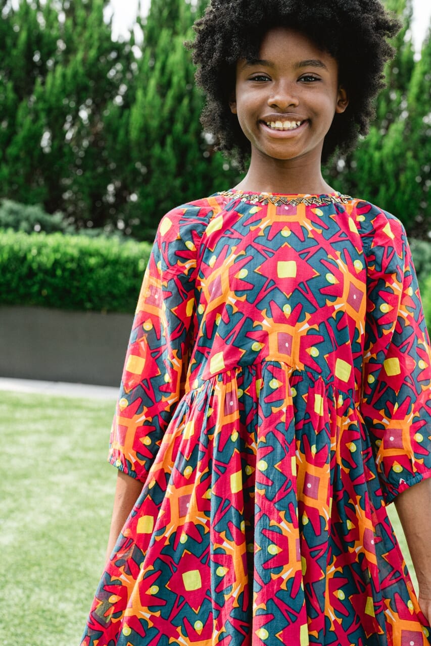 Exploded Starburst Naomi Dress