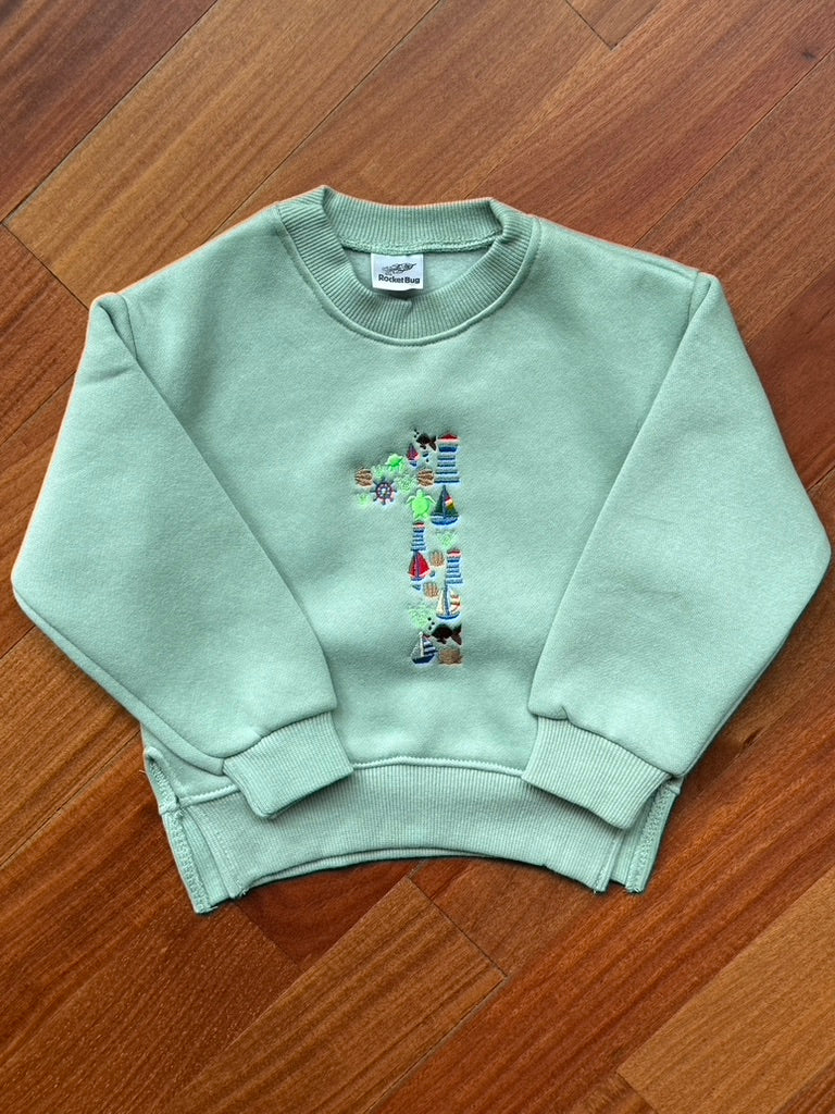 Nautical Themed "1" Sweatshirt