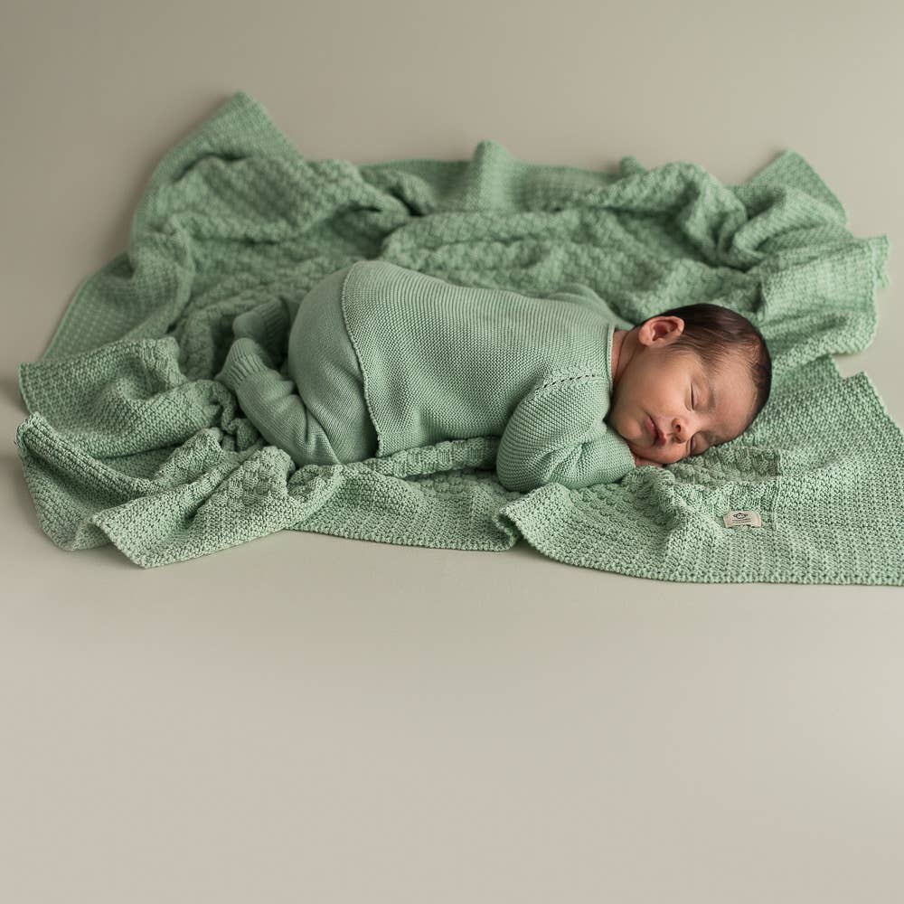 Newborn Soft Green Going Home Set
