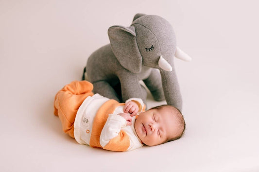 Newborn Orange Stripes Going Home Set