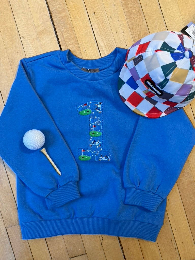Golf Themed "1" Sweatshirt