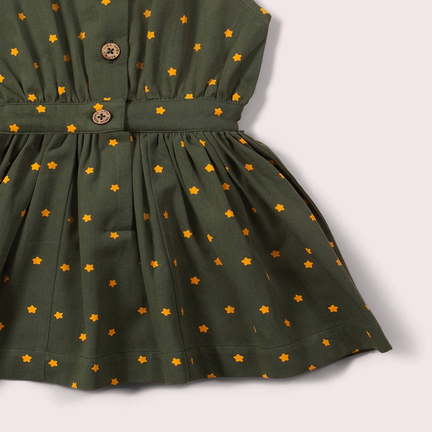 Yellow Stars Pinafore Dress