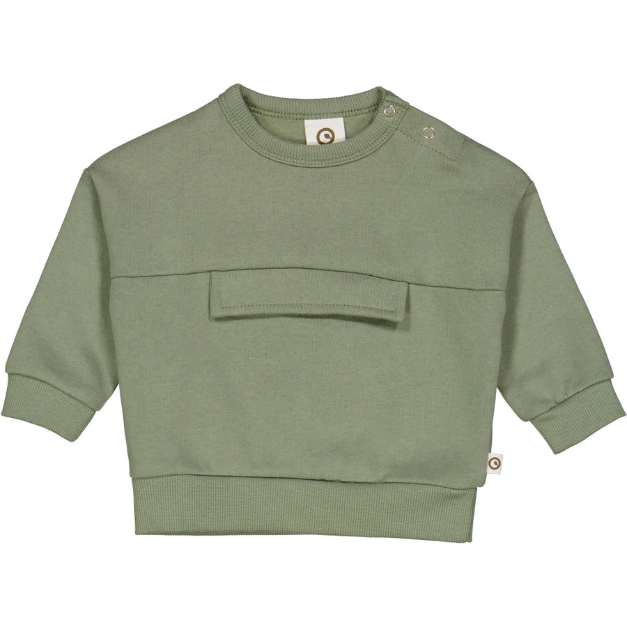 Poetry Green Pocket Sweatshirt