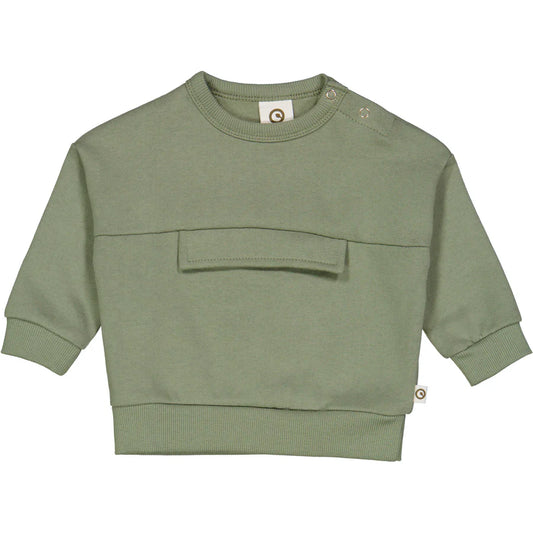 Poetry Green Pocket Sweatshirt