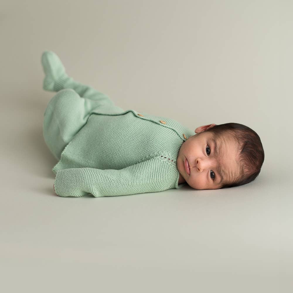 Newborn Soft Green Going Home Set