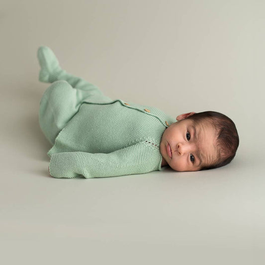 Newborn Soft Green Going Home Set