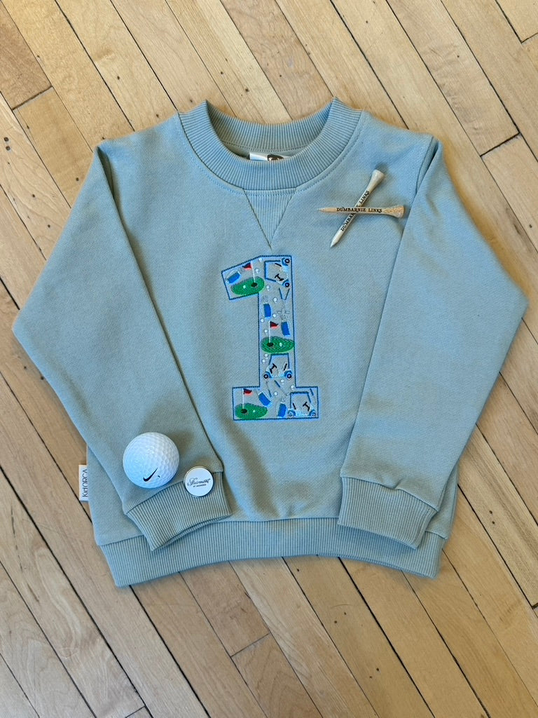 Golf Themed "1" Sweatshirt