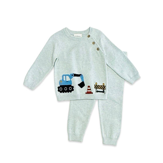 Construction Truck Knit Set