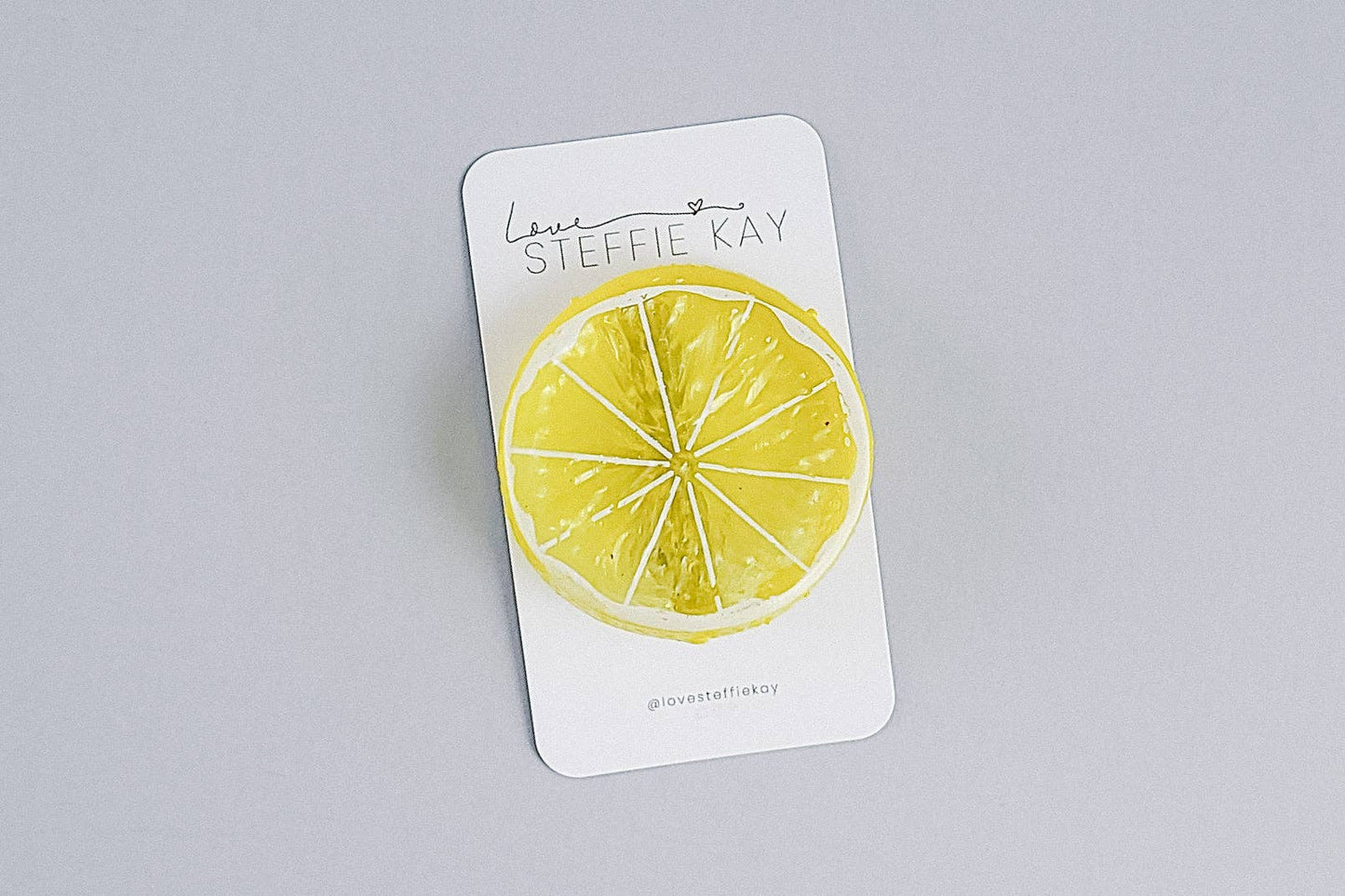 Lemon Fruit Slice Hair Clip