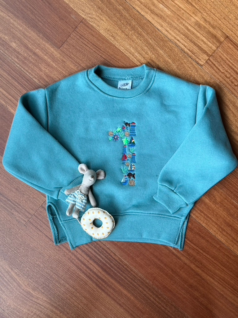 Nautical Themed "1" Sweatshirt