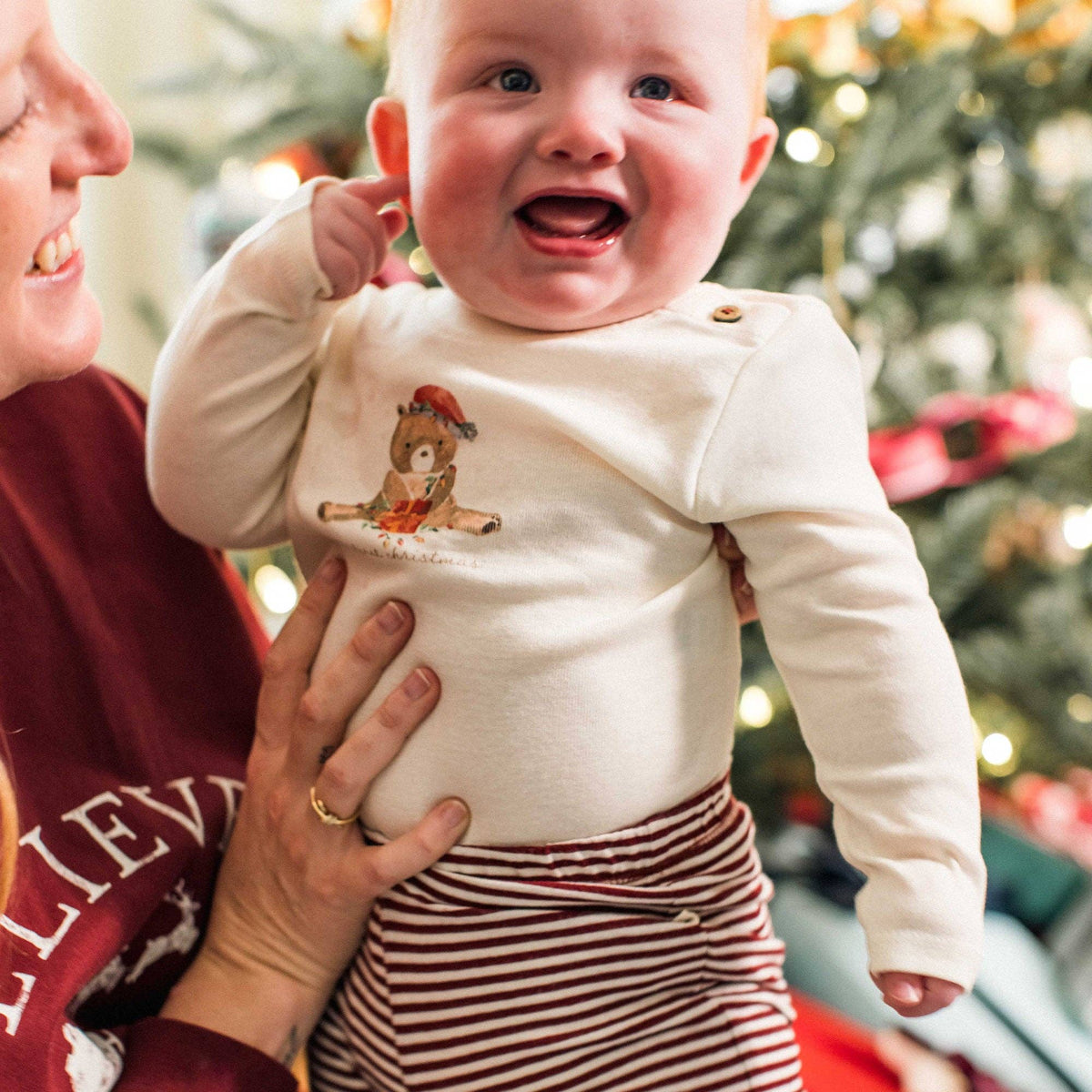 My First Christmas Bodysuits - 3 Pack