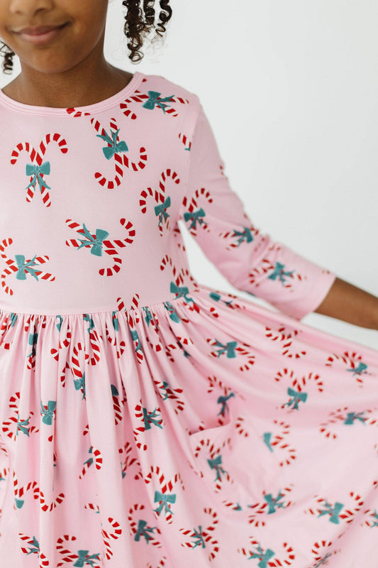 Candy Cane Pocket Twirl Dress