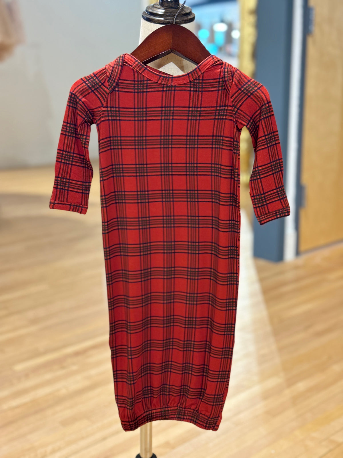 Christmas Plaid Baby Gown