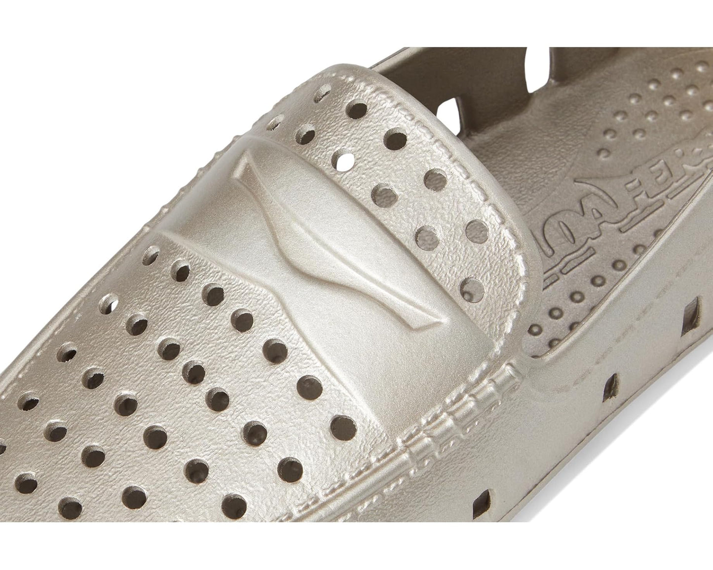 Metallic White Gold Prodigy Loafer
