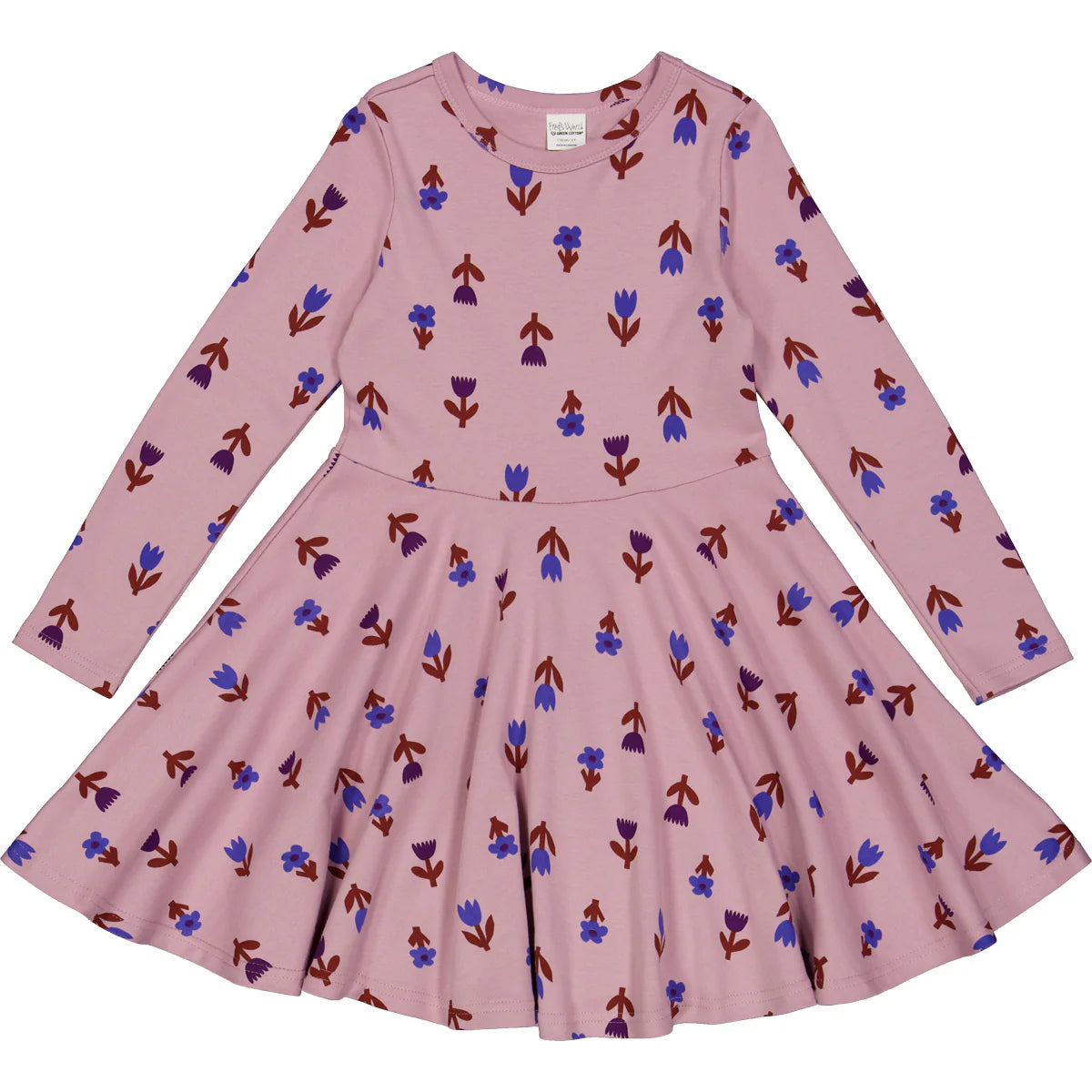 Pink Hazel Deco Swing L/S Dress