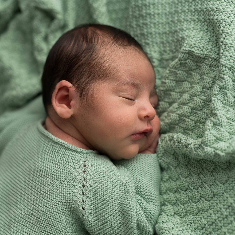 Newborn Soft Green Going Home Set